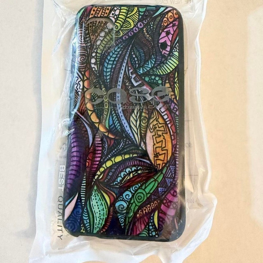 Wiko Life 3 case with multicolored abstract swirls and patterns Brand new